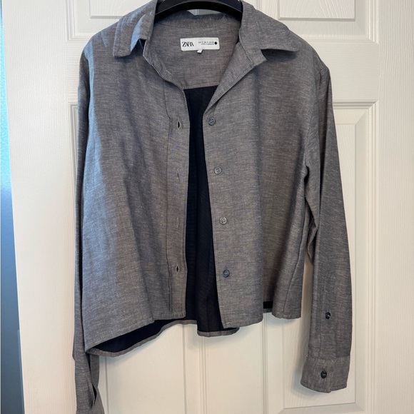 Zara Jackets & Blazers - Zara Charcoal Women's shirt